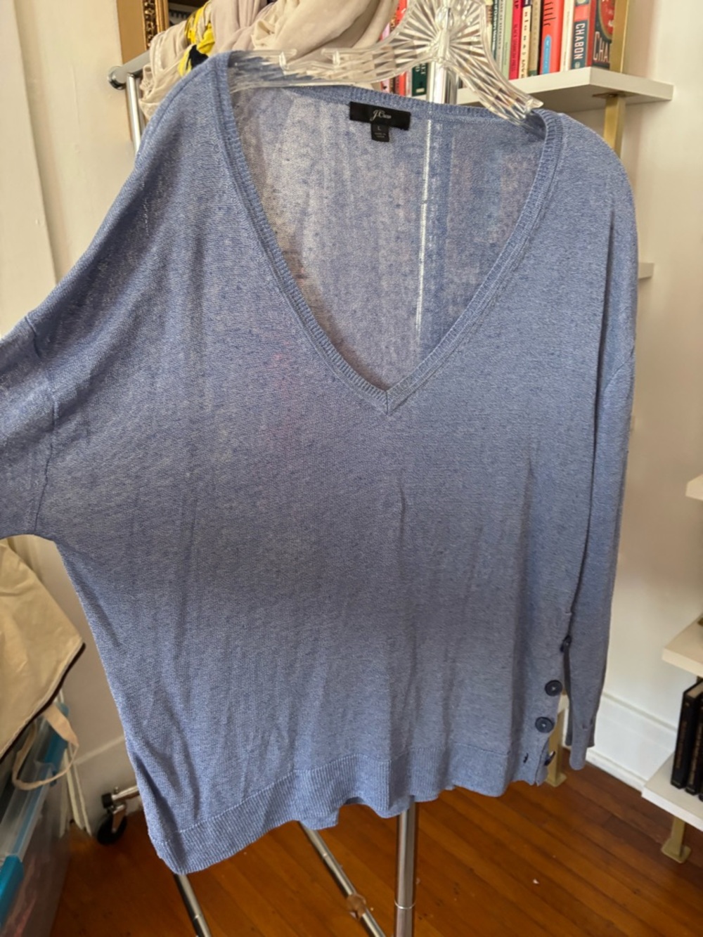 J. Crew Light Blue Knit Top